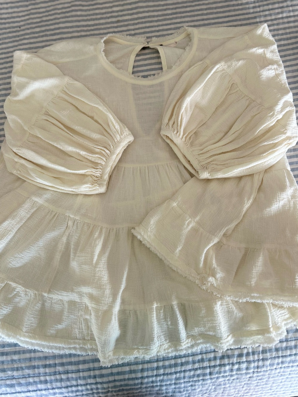 Free People Cream Briana Top/Tunic